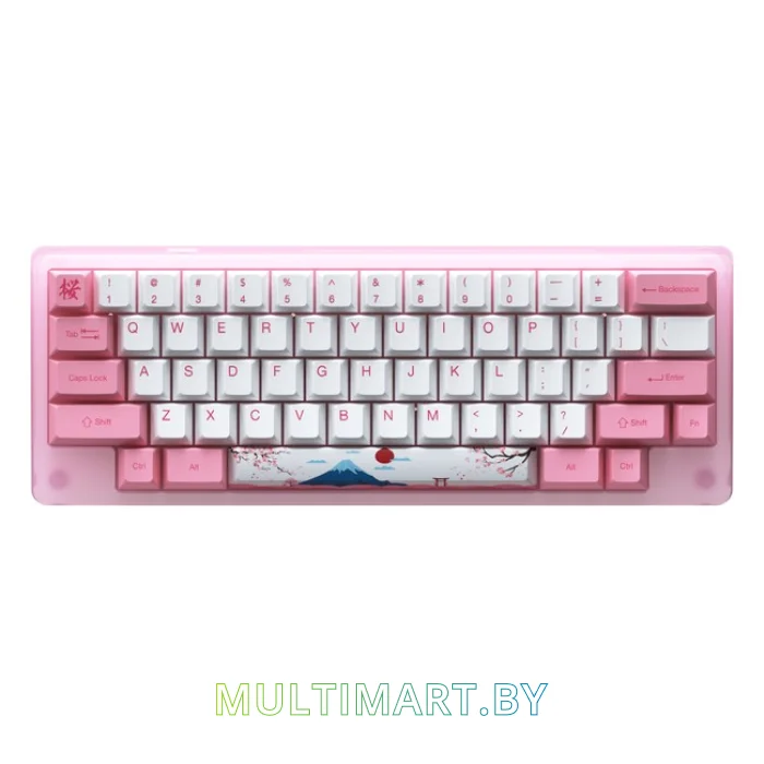 Клавиатура Akko ACR 59 Acrylic Tokyo (Akko CS Jelly Pink)